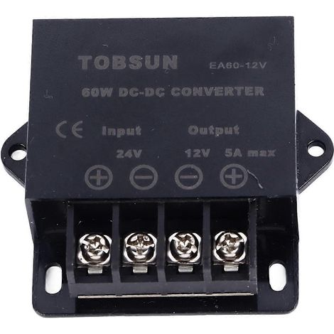Convertisseur abaisseur de tension 24 V CC vers 12 V CC, régulateur de tension pour appareils embarqués, 5 A