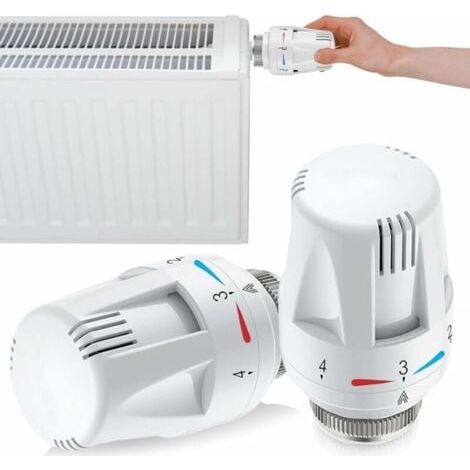 Tête de radiateur thermostatique - Vanne de radiateur - Vanne de radiateur : 2 pièces - Tête de radiateur thermostatique - Tête de rechange - Thermostat de radiateur M30 x 1,5 (1/5)