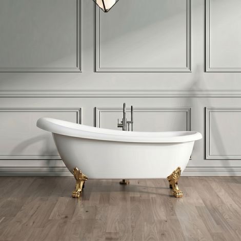 Bañera con patas RICHMOND 171 cm patas LEÓN DORADAS