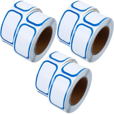 CCYKXAÉtiquettes Autocollantes Alimentaires Amovibles pour Organisation et Conservation des Aliments, 6 Rouleaux de Stickers Blancs pour Marquage de Date (1/5)