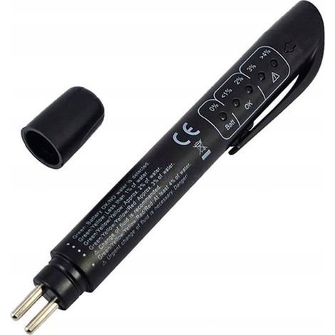 Bremsflüssigkeitsprüfer mit LED-Punktanzeige (3, 4, 5, 5,1 mm) inklusive Batterie