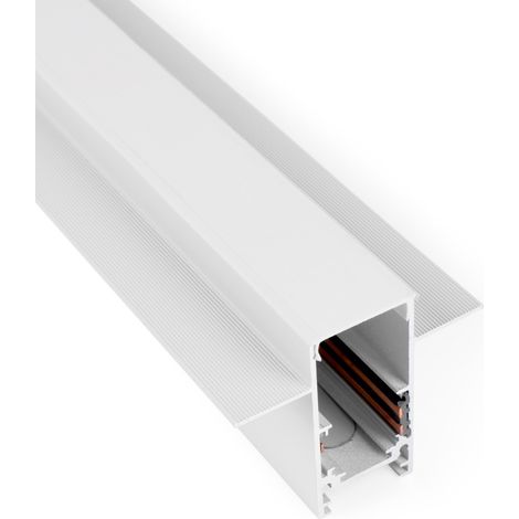 Rail magnétique encastré 20mm 48V 1 mètre - Blanc