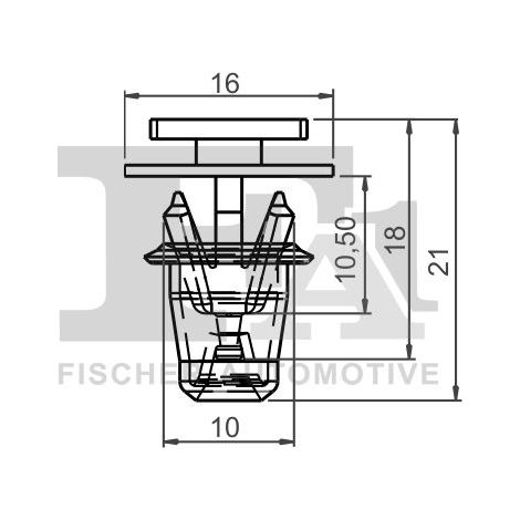 Clip, enjoliveur FA1 12-40030.10 OPEL 174611 174854 174854+174611 90481595