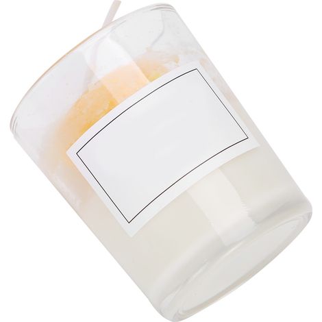 Dekoratives Glas für Duftkerzen – Ideal für Aromatherapie, Hochzeiten und als Wohndekoration, gelb (1/5)