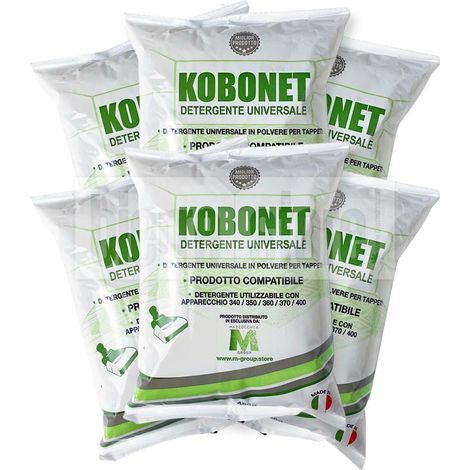 Polvere detergente tappeti 6 confez. 480g rigenerante folletto battitappeto compatibile