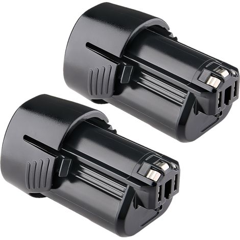 2 Stück 10,8V-12V 4800mAh Lithium-Ionen-Batterie kompatibel mit Bosch BAT411 GBA12V30 BAT412 BAT413 BAT414, Ersatz für Lithium-Batterien (1/5)