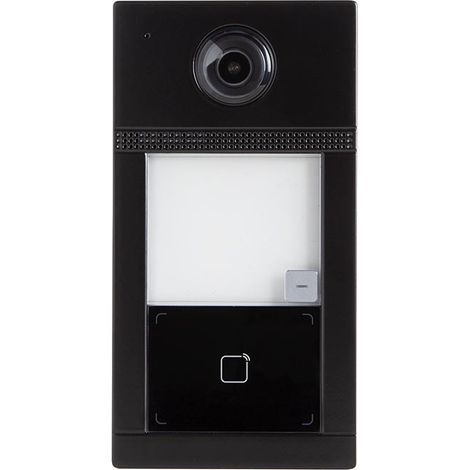 EtiamPro Video-Türsprechanlage, IP65, 2 MP-Kamera, IR-Nachtsicht, PoE-Stromversorgung, kompatible Guarding Vision App, Metallgehäuse, schwarz (1/5)