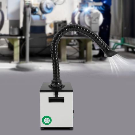 Rauchabsaugung mit 3-fach-Filter und 100 W Absauganlage  Rauchabsorber  Rauchabzug  Schweißrauch- und Lötabsaugung zur Filterung und Absaugung von Rauch, Gasen und Dämpfen