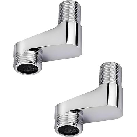 2 Pièces,Adaptateurs De Robinet De Douche En S - Adaptateur,Réglable Pour Robinet De Douche En Laiton Massif,S 1/2 Vers 3/4 - Adaptateur Réglable,Pour Installations De Salle De Bain (1/5)