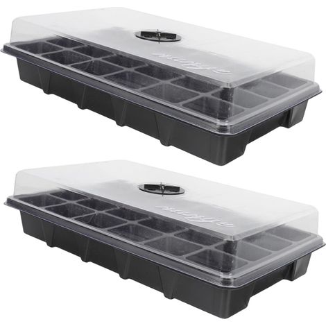 pi ces Bac Semis Plastique Cellules avec Couvercle Ventil (1/5)