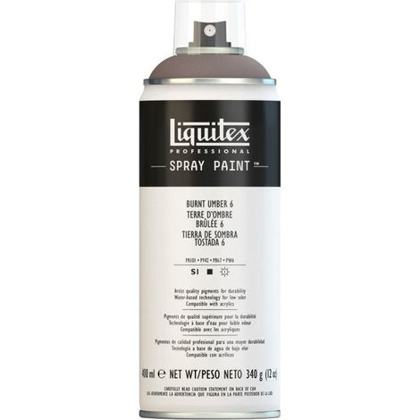 Bombe de peinture - Terre ombre brûlée n°6 - 6128 - Acrylique - 400ml - Liquitex