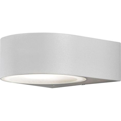 Konstsmide Aplique de pared contemporánea gris aluminio