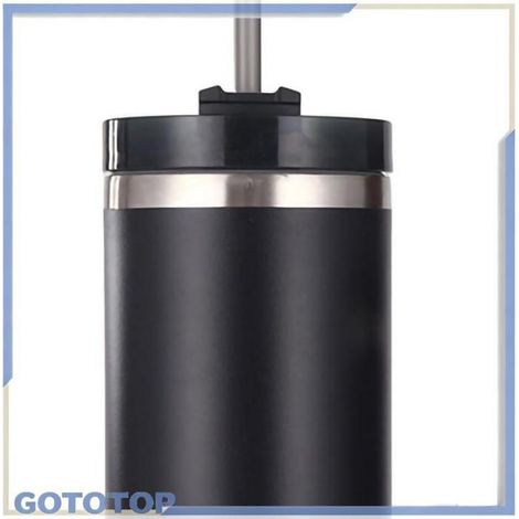 tasse de gobelet Gobelet isolé sous vide en art mazagran Noir 20oz Intérieur 80mm/3,1 pouces Extérieur 87mm/3,4 pouces (1/4)