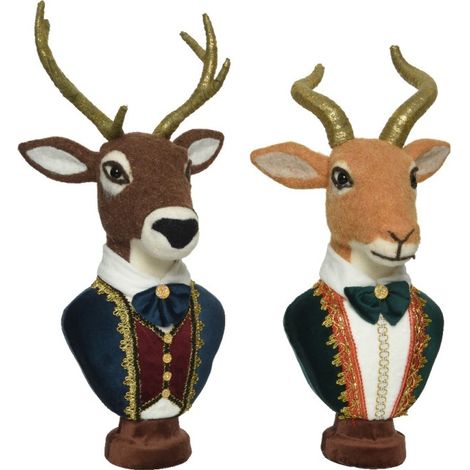 Sculture assortite di cervo - Dimensioni: H49