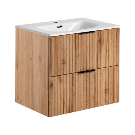 Meuble vasque à encastrer 60 cm - Georgia Oak - Livraison gratuite