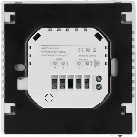 Thermostat intelligent WiFi, écran LCD, contrôle par application BT, régulateur de température, chauffage électrique, AC85-250V (1/5)