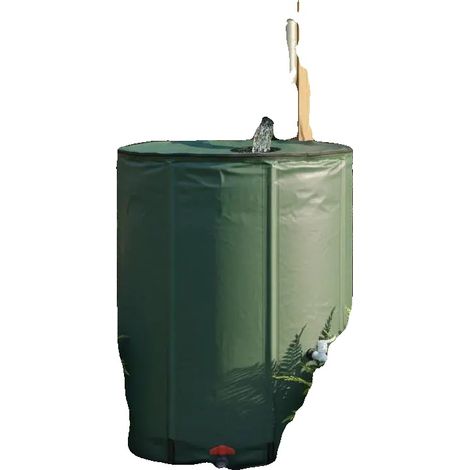Réservoir d'eau, Design pliable, Capacité de 250L, vert armée (1/2)