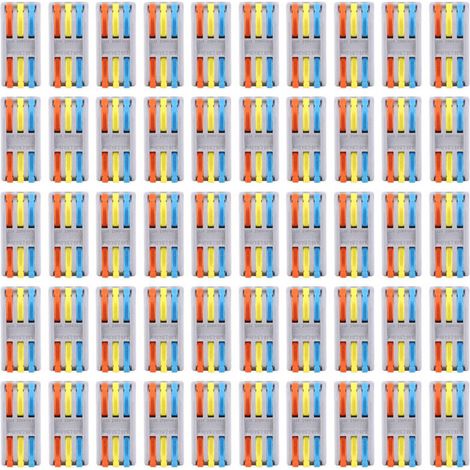 50 pièces 1128AWG PCT-2-3 bloc de jonction de conducteur de câble électrique connecteur de câblage rapide,DUBUNS (1/5)