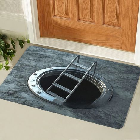 Tapis d'entrée Illusion Abîme Infini 60x90cm - Tapis Illusion - Sewer