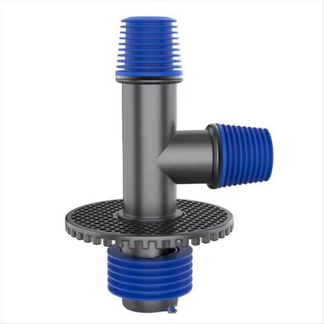 1 Connecteur de vidange, Siphon de sol universel, Joint silicone, Adaptateur tuyau, Pour machine à laver (1/4)