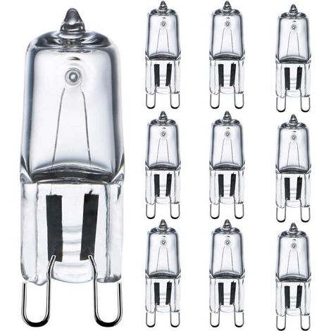 G9 42W (44W) Dimmbare warmweiße 2800K Glühbirne, G9 Halogenlampe für Innenbeleuchtung 230V G9 Kapsellampen, 10er-Pack [Energieklasse G] (1/5)