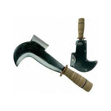 PENNATINO CACCIA CON FODERO lama mm. 170 acciaio forgiato manico legno FE 142564