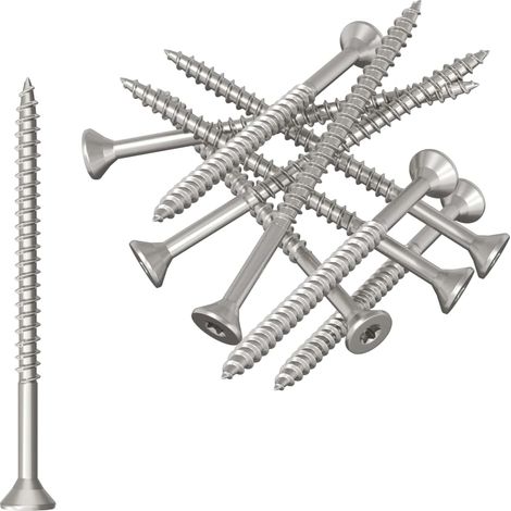 Viti 100 pcs Argento Ø 2,88 x 45 mm Acciaio inox A2 vidaXL