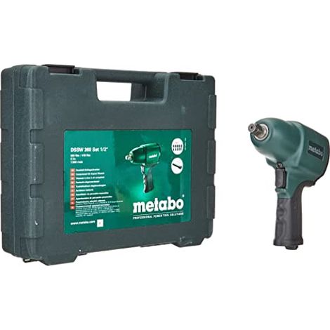 Avvitatore a massa battente ad aria compressa METABO DSSW 360 Set 1/2' + 10 chiavi a bussola - 604118500 (1/4)