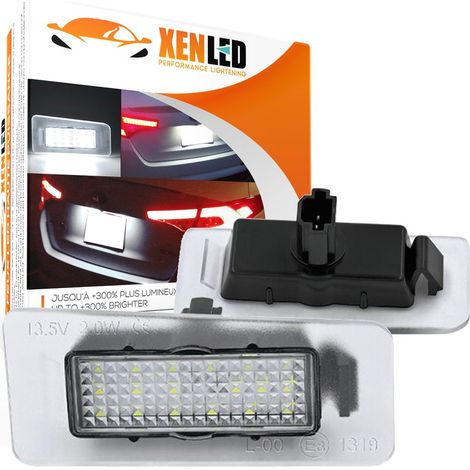 2x Éclairages plaque LED Hyundai Elantra, I30, Kia Ceed Cerato Forte - Plaque d'immatriculation LED (1/5)