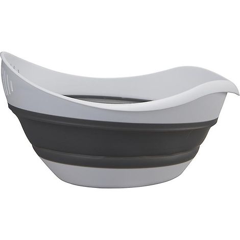 Passoire pliable en plastique pour laver et égoutter les aliments.