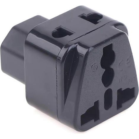 Adaptateur d'alimentation IEC 320 C14 avec prise universelle AU/US/EU pour PDU/UPS, 1 pièce (1/5)