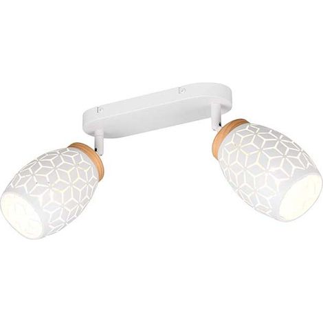 Deckenleuchte Spotleuchte Spotlampe Metall weiß E14 drehbar L 28 cm