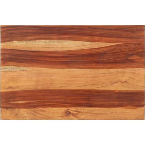Dessus de table bois massif d'acacia 25-27 mm 60x90 cm (1/5)