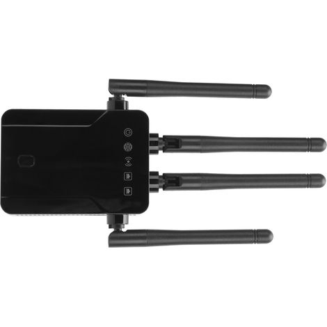 Amplificateur WiFi Double Bande Noir 100-240V (Prise UE) - Répéteur Sans Fil Extension Signal Réseau