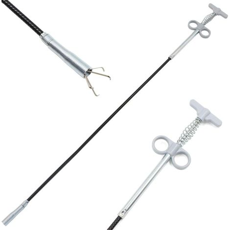 Flexible Claw Grabber Pipe Cleaning Tool Gripper Tool (Spring Pressure System) 4 Claws Multi-Function Tool for Kitchen Bathroom Sink - 90cm 1pc