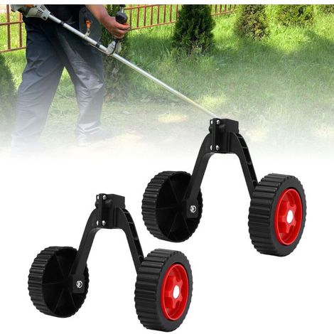 Roue de Support Ajustable pour Tondeuse Universelle Roue Démontable pour Entretien Jardin-Crezuo (1/5)