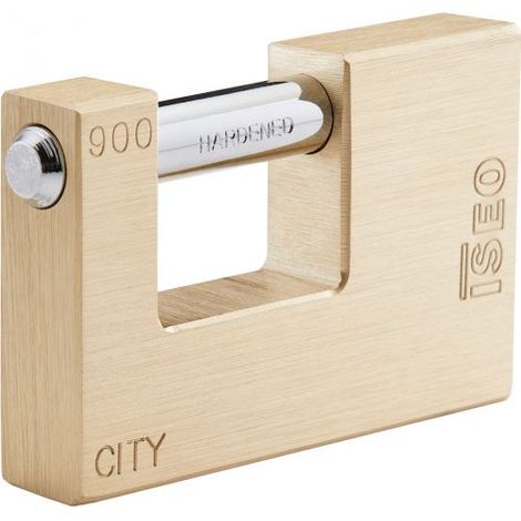 ISEO LUCCHETTO RETTANGOLARE IN OTTONE CITY P040 mm.90 FER 321297