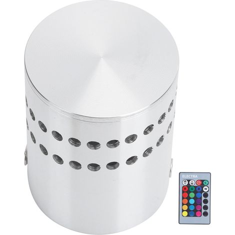 Applique murale LED spirale RGB 3W avec télécommande, idéale pour couloir (85-265V CA). (1/5)