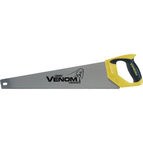 Draper Venom 500mm (12 PPI) Second Fix Double Ground Hand Saw - 11 TPI, Model 82195 (1/5)