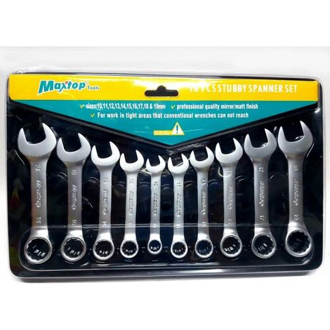CHIAVI CHIAVE COMBINATE 10 PZ NANE CORTE SATINATE 10/19mm COMBINATA (1/5)
