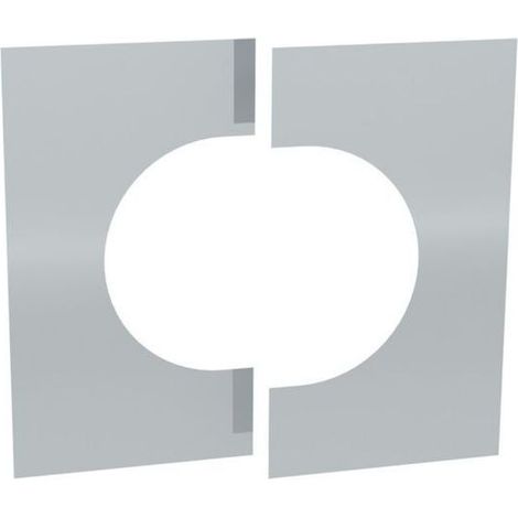 Cache murale/plafond Ø 180 mm deux pièces 0-30°