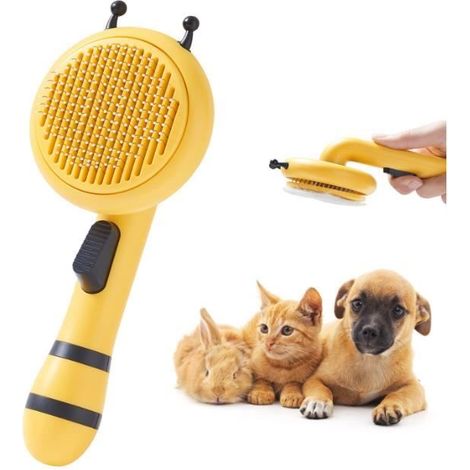 Brosse de Massage pour Chats et Chiens - Peigne pour Poils Courts, Moyens et Longs - 1 Pièce (1/4)