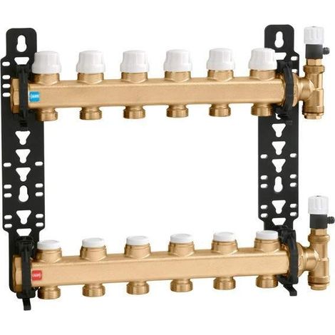 Verteilergruppe mit Absperr- und Vorregulierventilen Caleffi 662 7