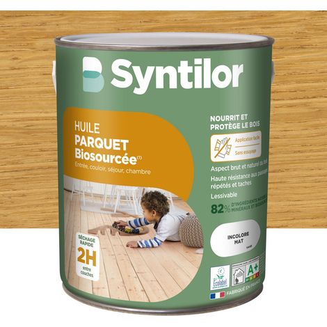 Aceite para parquet SYNTILOR Nature Protect, incoloro y mate, 2,5 l SYNTILOR
