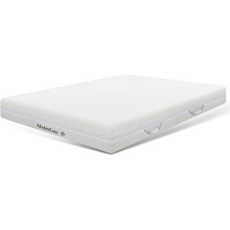 Matelas 180×200 cm en mousse, épaisseur 20 cm, réversible, pour 2 personnes, avec poignées et housse déhoussable (1/5)