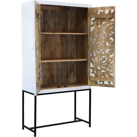 OHM - credenza con decoro 2 ante legno e ferro (1/4)