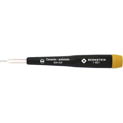 Cacciavite di regolazione con lama in ceramica, 0,90 x 0,30 mm Bernstein Tools for Electronics 1-851