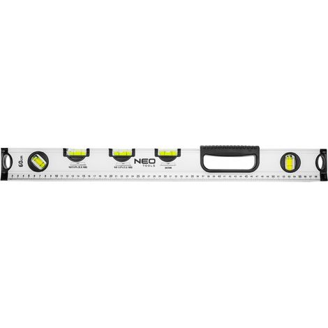 Spezielle Wasserwaage 60 cm, 5 Libellen, verschiedene Winkel (1/5)