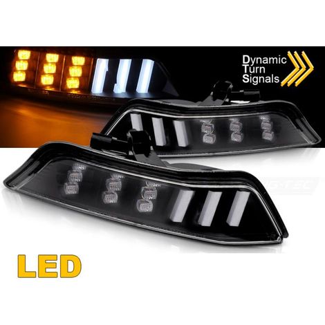 Paire de Clignotant Ford Mustang 2015 a 2017 LED Noir-40401404 (1/4)