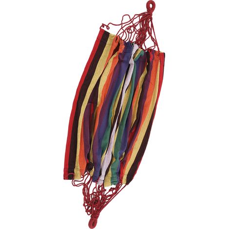Hamac suspendu en toile, supportant jusqu'à 136 kg, avec dossier épais et coloré, idéal pour l'intérieur, l'extérieur, la terrasse, le porche, la chambre, le jardin ou la chambre d'étudiant. (1/5)